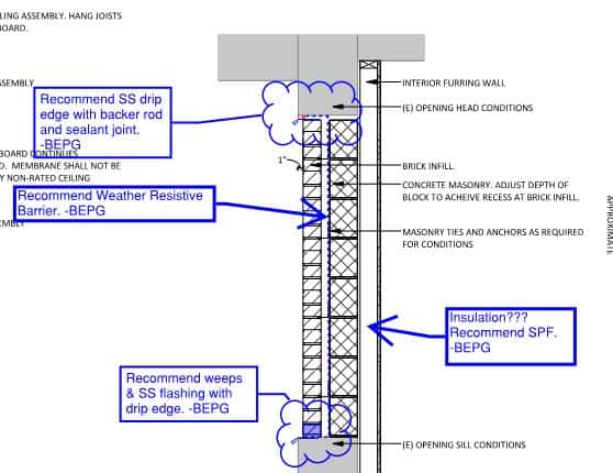 Building Enclosure Commissioning sample diagram/report
